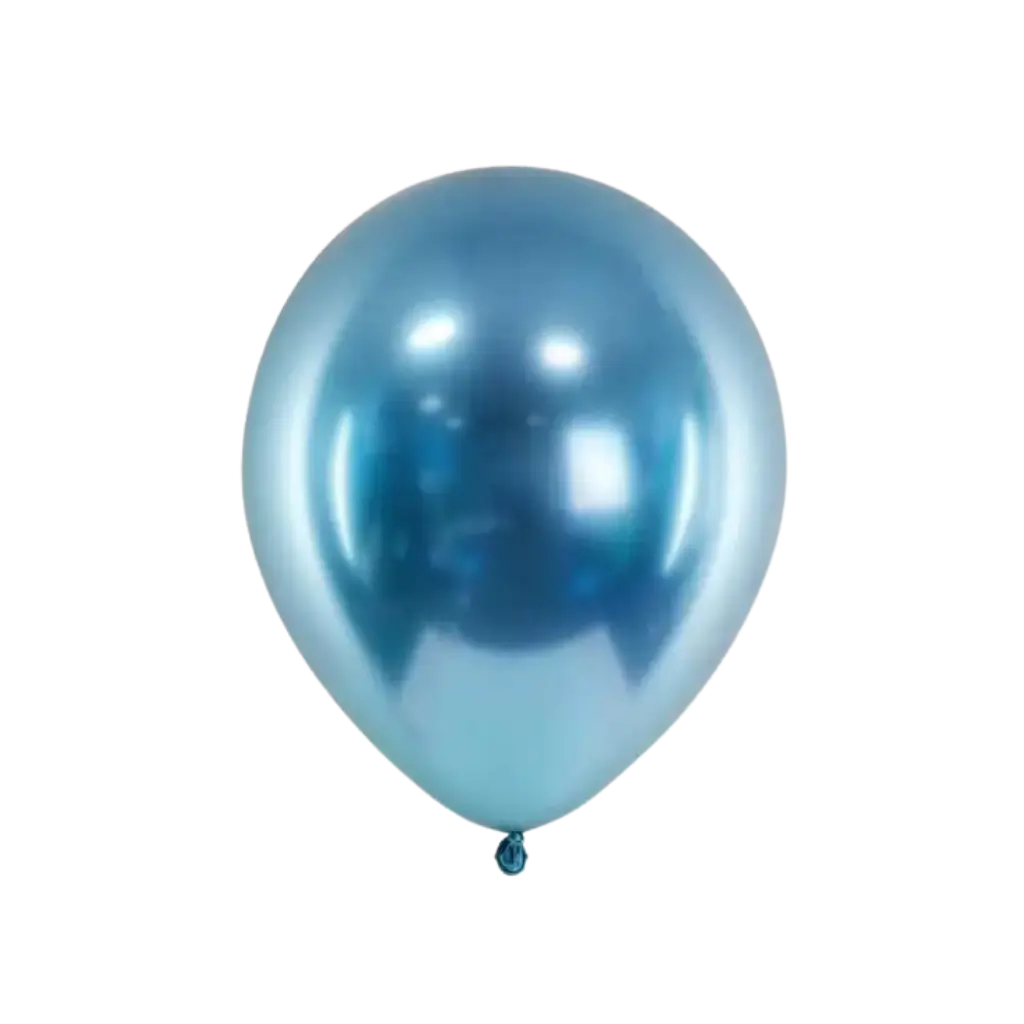 50 Globos metálicos brillantes Azul