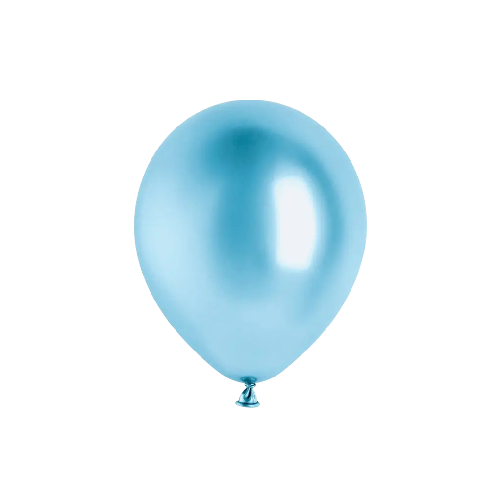 50 Globos metálicos brillantes Azul