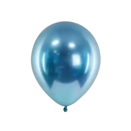 50 Globos metálicos brillantes Azul