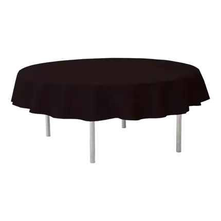Mantel redondo negro no tejido ø240cm