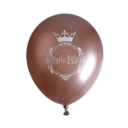 Globo Princesa Rosa Oro ø 30cm (set de 6)