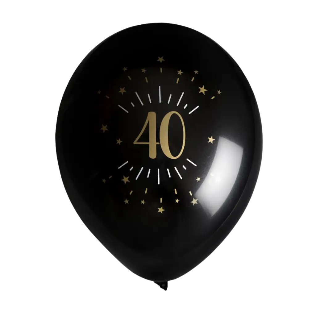 Balón de 40 años BlackGold (juego de 8)