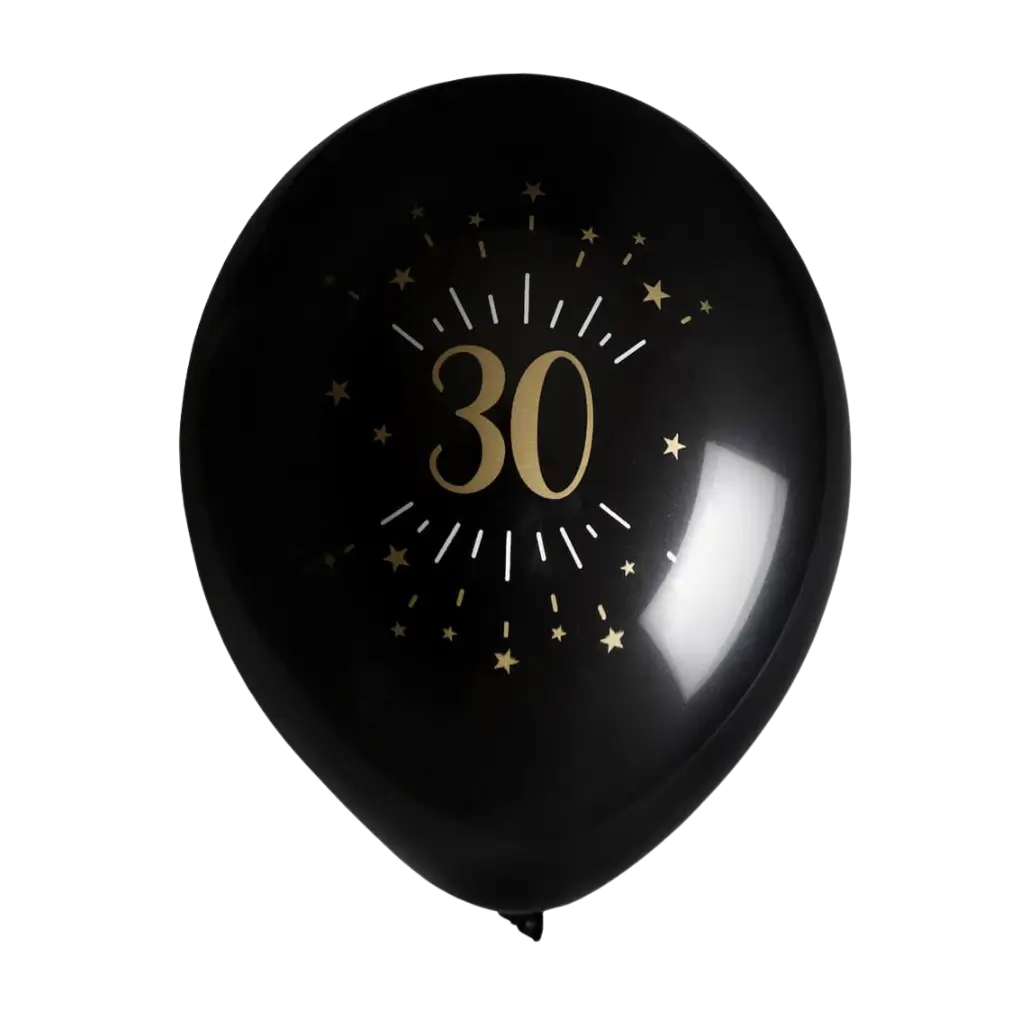 Balón de 30 años BlackGold (juego de 8)