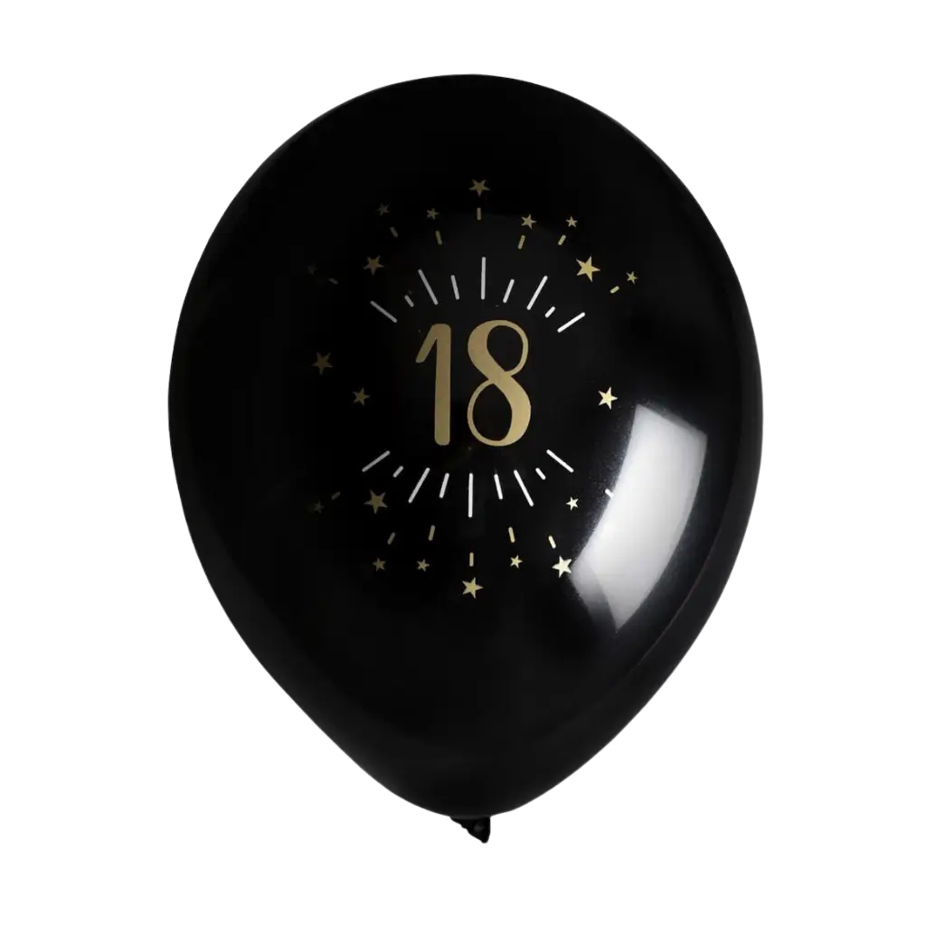 Balón de 18 años BlackGold (juego de 8)