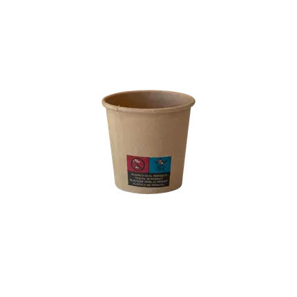 Vaso de cartón Kraft 12cl (Juego de 50)