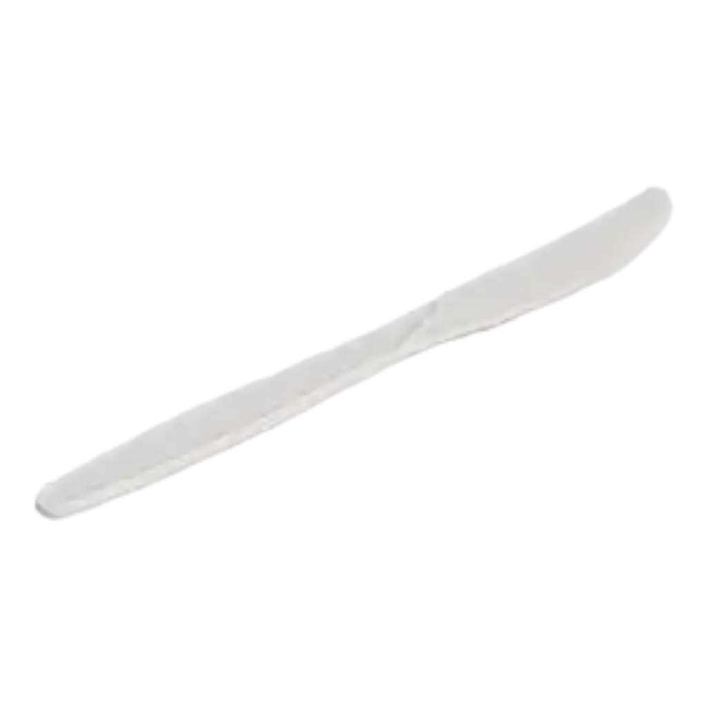 Cuchillo desechable blanco para maicena (juego de 50)