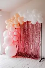 Arco de globos Babyshower rosa