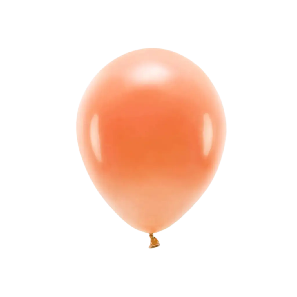 Paquete de 10 globos biodegradables de color naranja