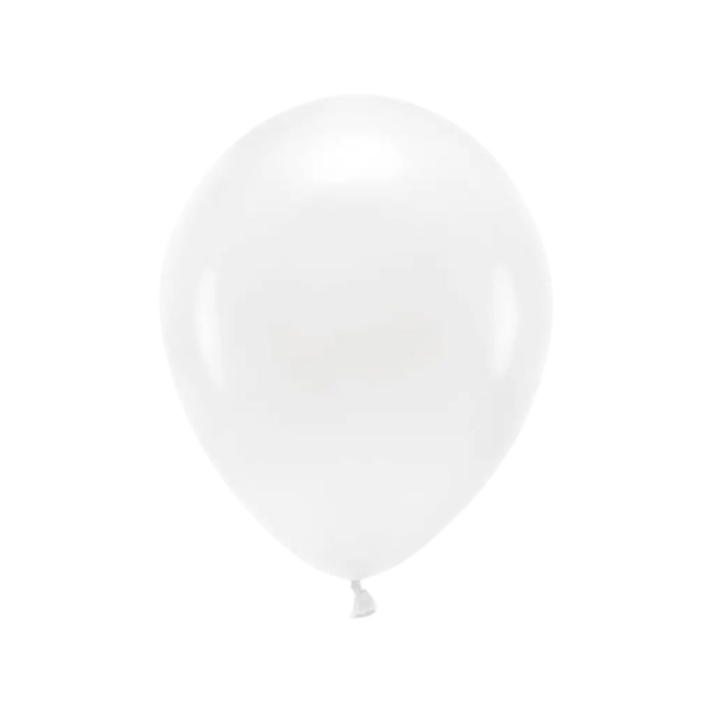 Paquete de 10 globos blancos biodegradables