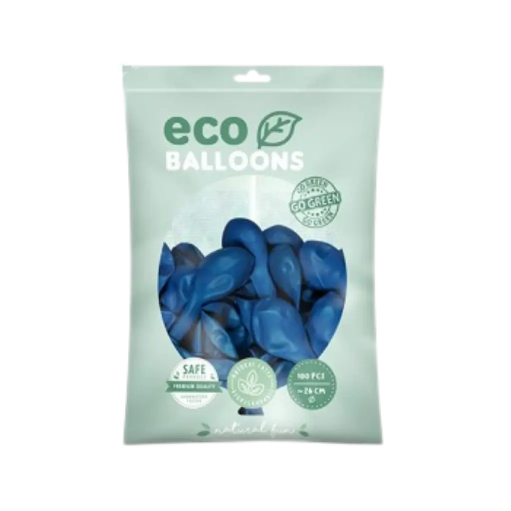 Paquete de 10 globos biodegradables azules
