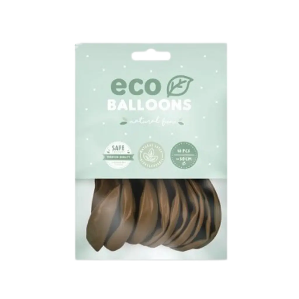 Paquete de 10 globos de chocolate biodegradables