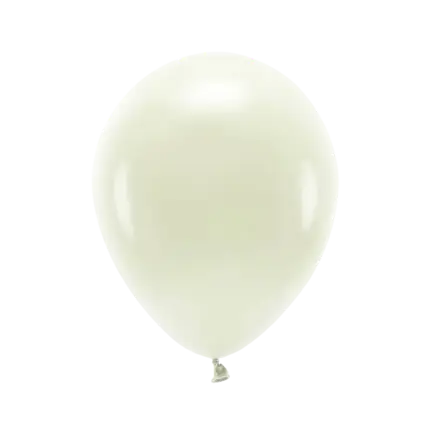 Paquete de 10 globos biodegradables en crema