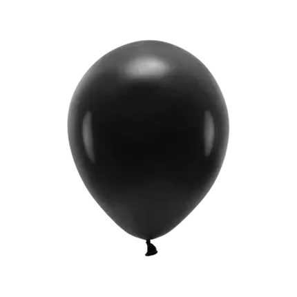 Paquete de 10 globos negros biodegradables