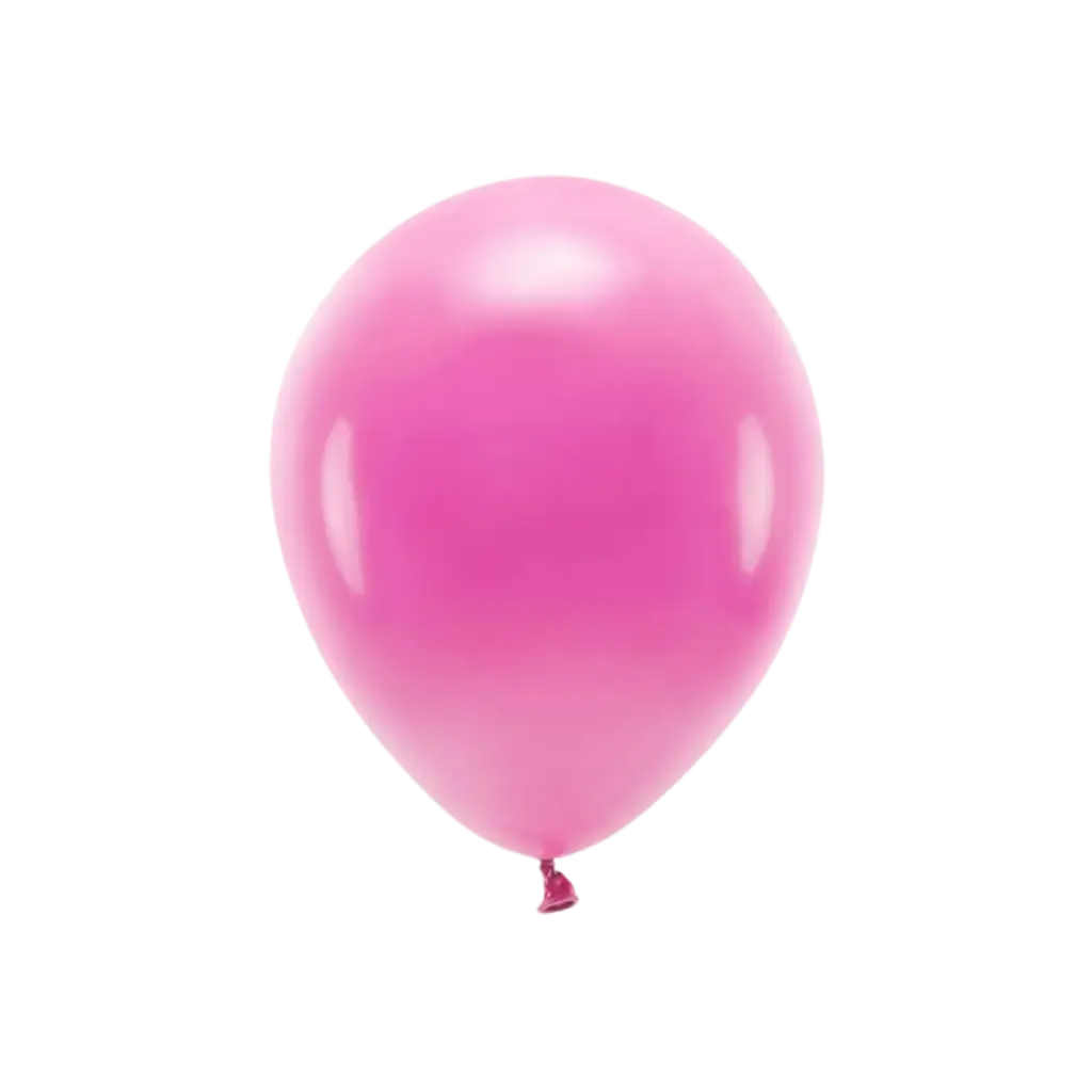 Paquete de 10 globos biodegradables rosa oscuro