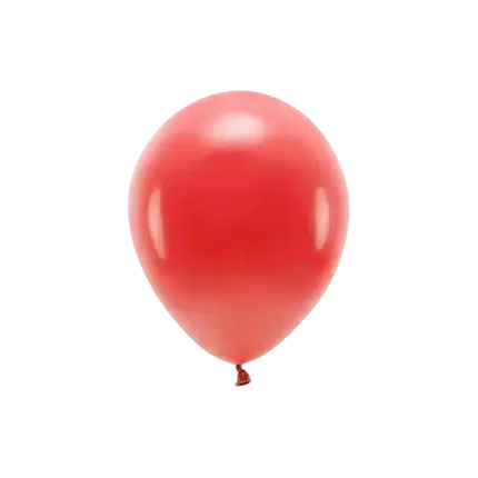 Paquete de 10 globos rojos biodegradables