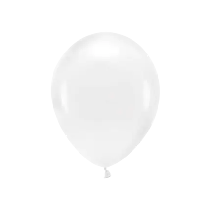 Paquete de 10 globos biodegradables transparentes