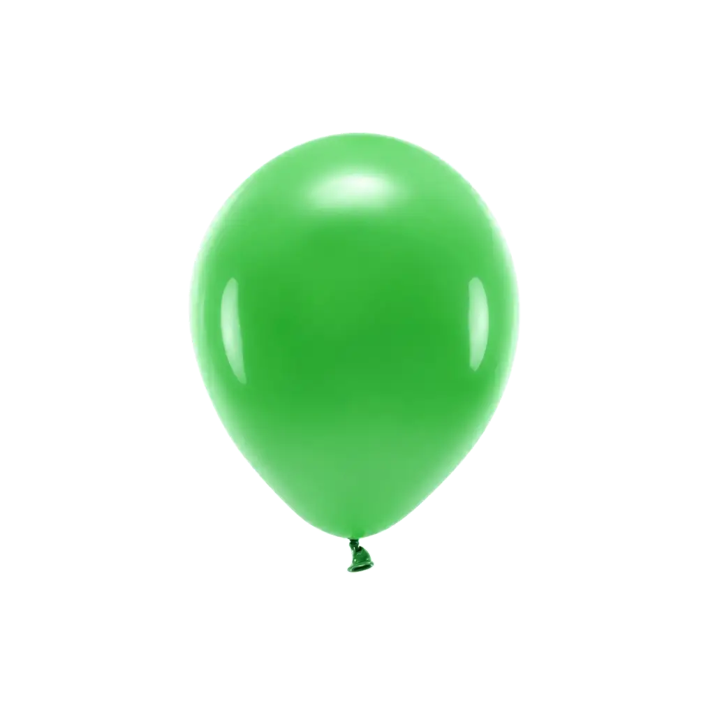 Paquete de 10 globos verdes biodegradables