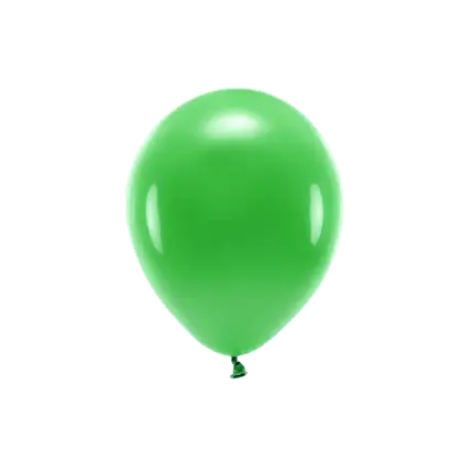 Paquete de 10 globos verdes biodegradables