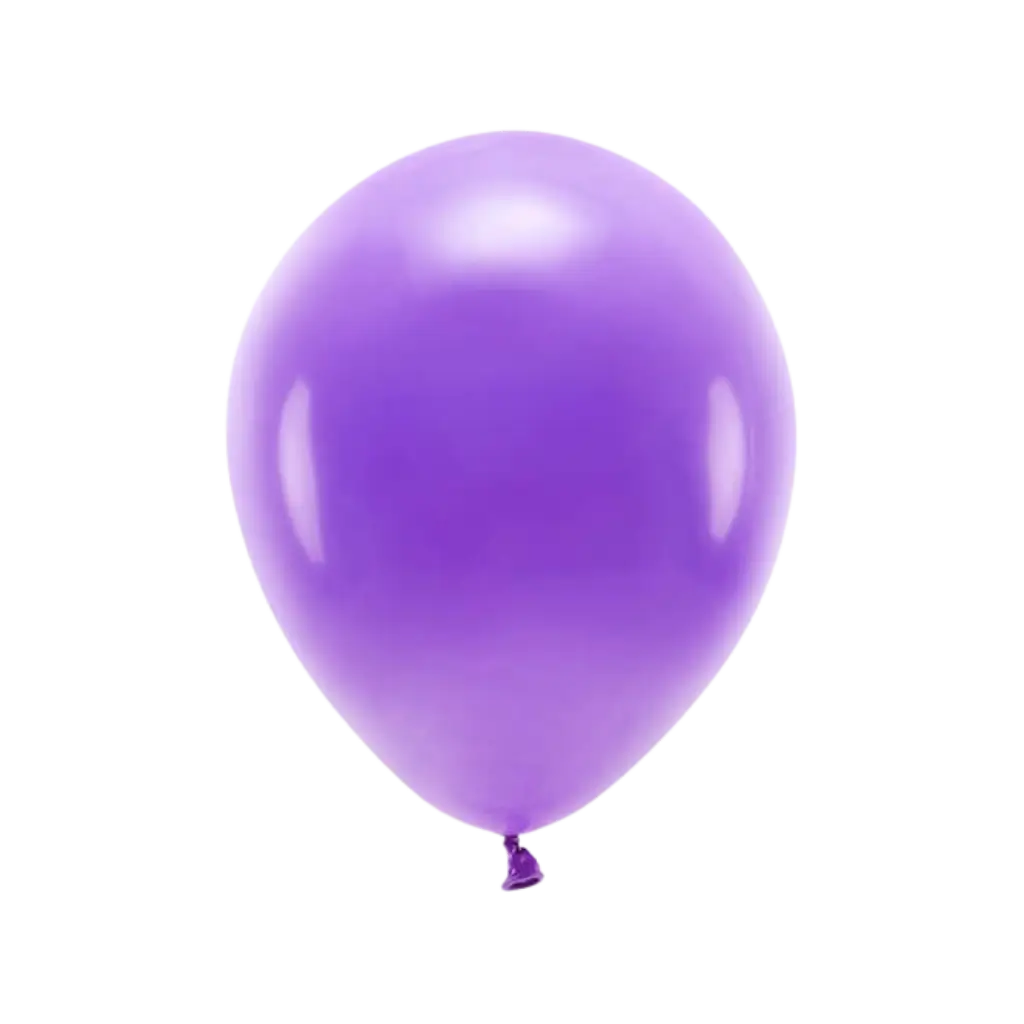 Paquete de 10 globos biodegradables de color morado