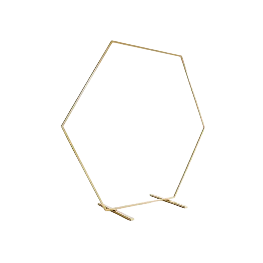 Estructura de arco de metal dorado ø 2metros