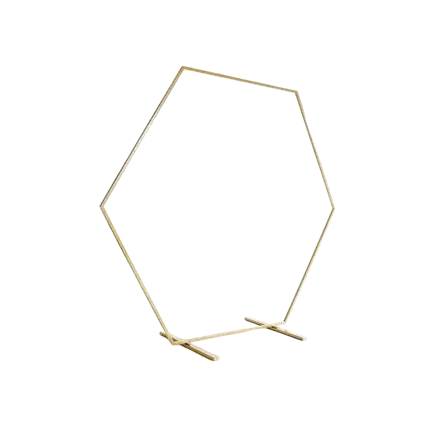 Estructura de arco de metal dorado ø 2metros