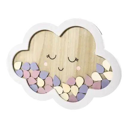 Libro de visitas Formulario de la nube de madera