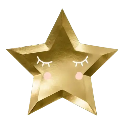 Placa dorada Little Star (juego de 6)