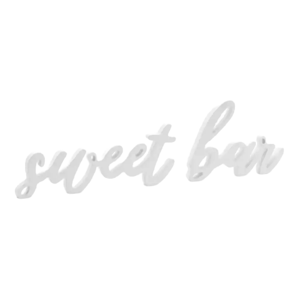 Letras "Sweet Bar" Blanco