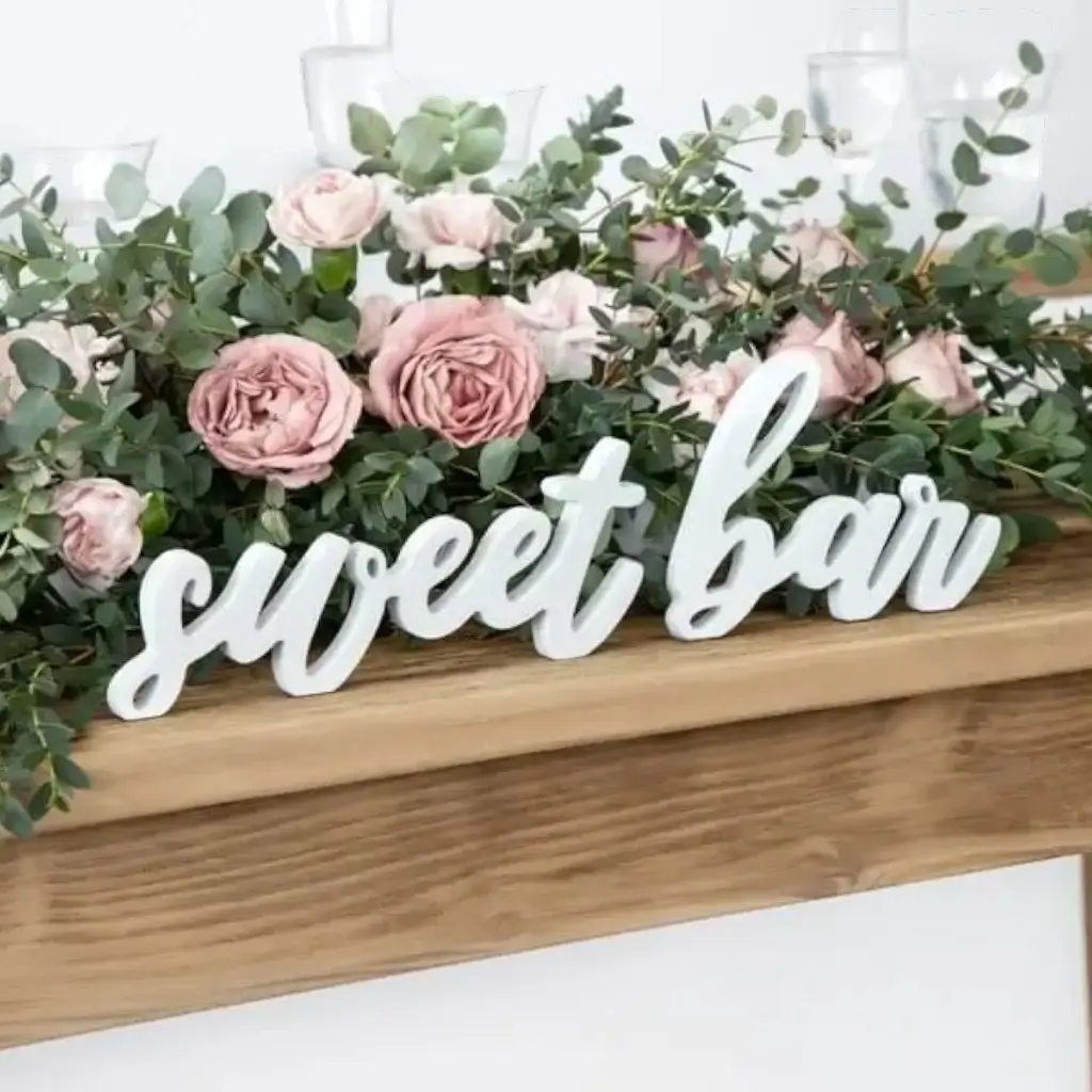 Letras "Sweet Bar" Blanco