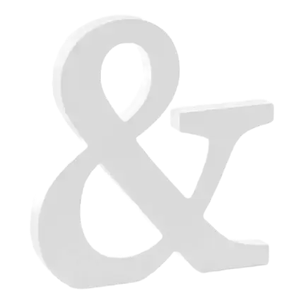 Cartel de madera blanca &