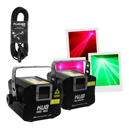 MÁQUINA LÁSER ROJA - KUB 200 RED - BOOMTONE DJ