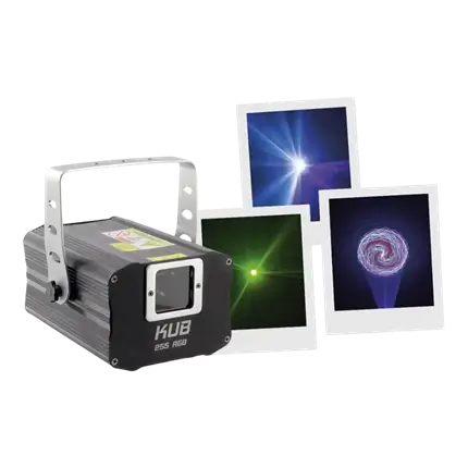 MÁQUINA LÁSER MULTICOLOR - KUB 255 RGB - BOOMTONE DJ