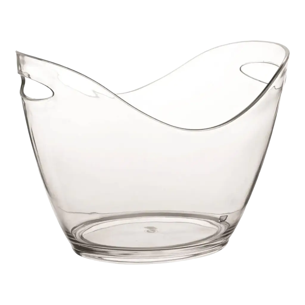 Cubo de champán transparente grande - 35cm