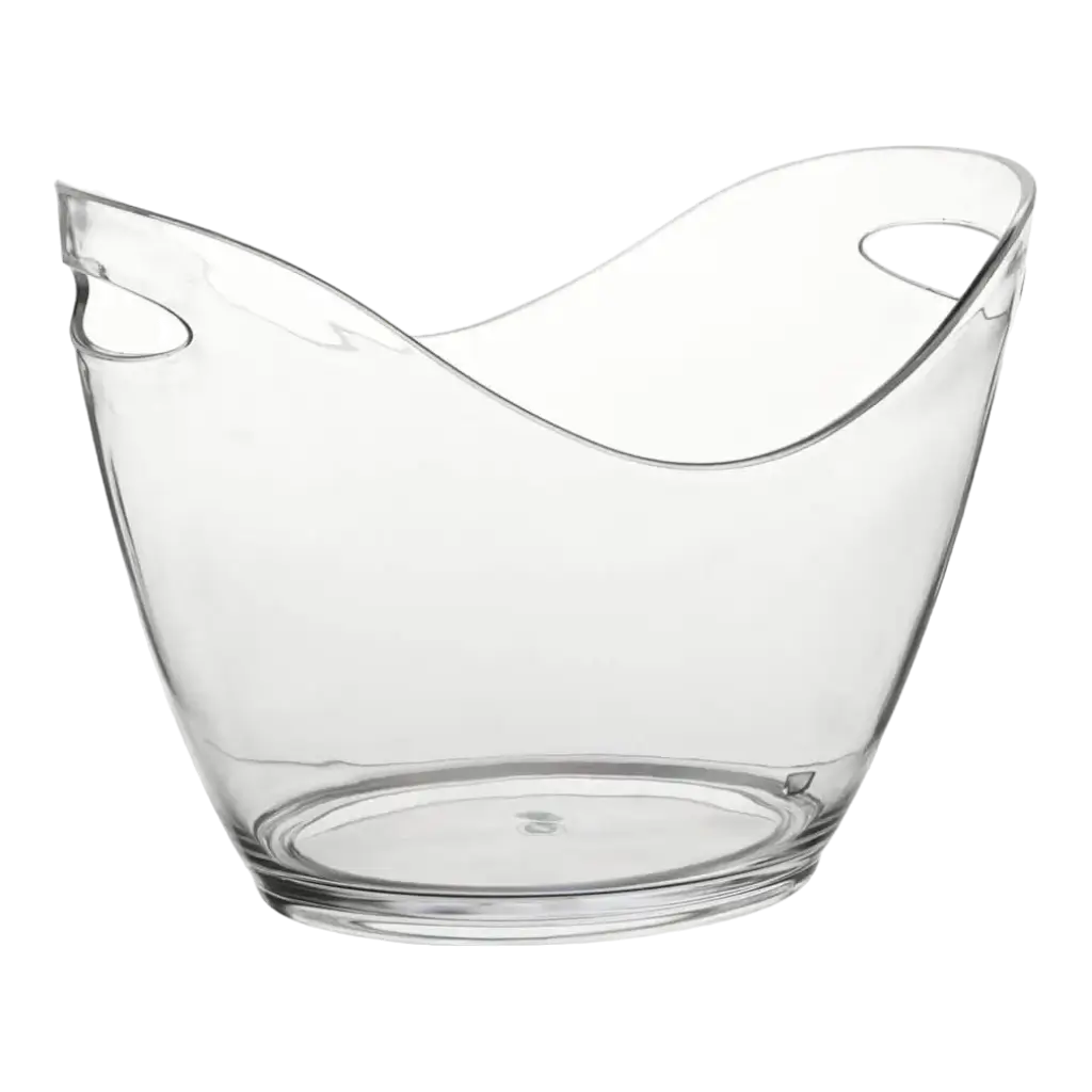 Cubo de champán transparente pequeño - 27cm