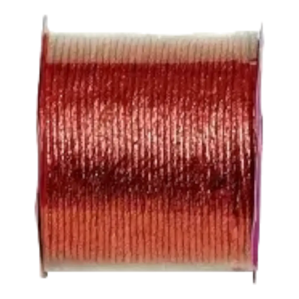 Cordón metálico rojo - 20 m