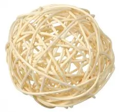 Surtido de bolas RATTAN marfil - 10 piezas / 3 tamaños