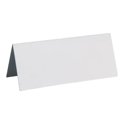 Tarjeta de lugar rectangular BLANCO - Juego de 10