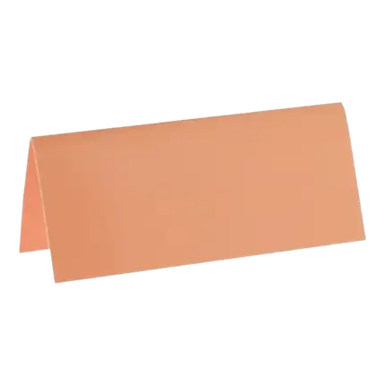 Tarjeta de lugar rectangular coral - Lote de 10