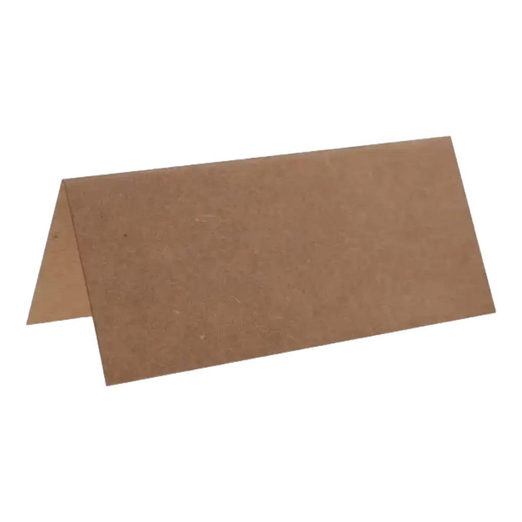 Tarjeta de lugar rectangular con efecto de cartón - Juego de 10