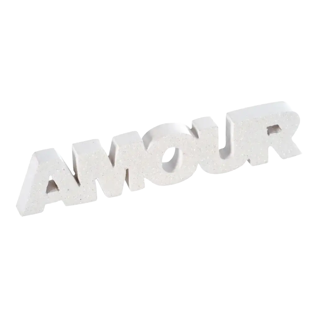 Letras "AMOR" Blanco