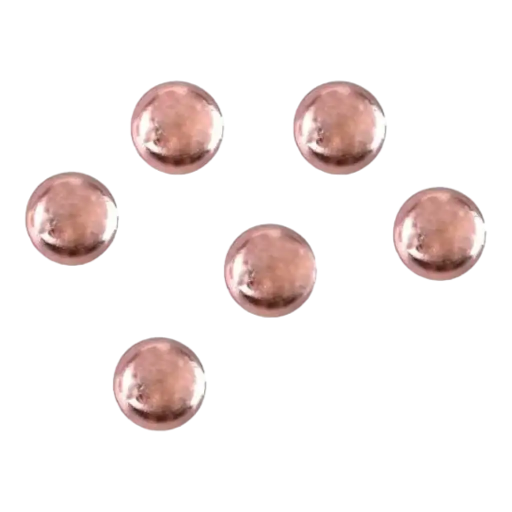 PERLAS DE LLUVIA METALICAS ORO ROSA - PAQUETE DE 300