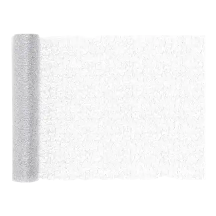 Camino de mesa de rejilla PLATA - 5m * 30cm