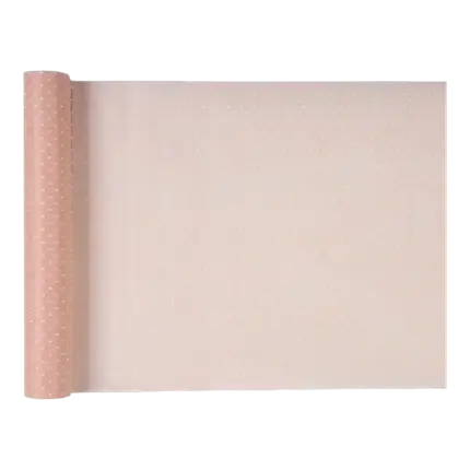 Camino de mesa Plumetis rosa - 30cm x 5m