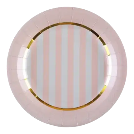 Plato de papel Mademoiselle Rose - Juego de 10
