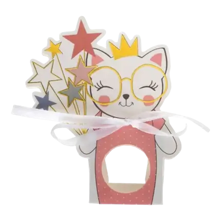 Caja de dulces rosa Kitty Party - Juego de 6