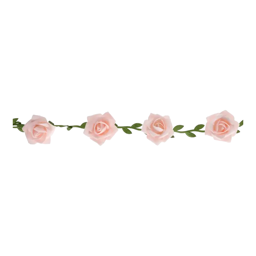 Guirnalda de Rosas color rosa - ø 50mm / 120cm
