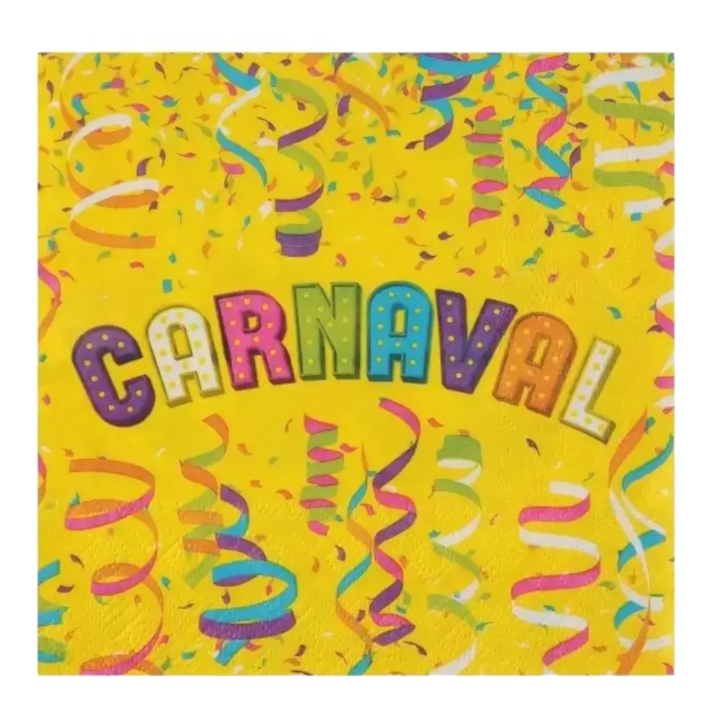 Servilleta de papel "Carnaval" - Lote de 20
