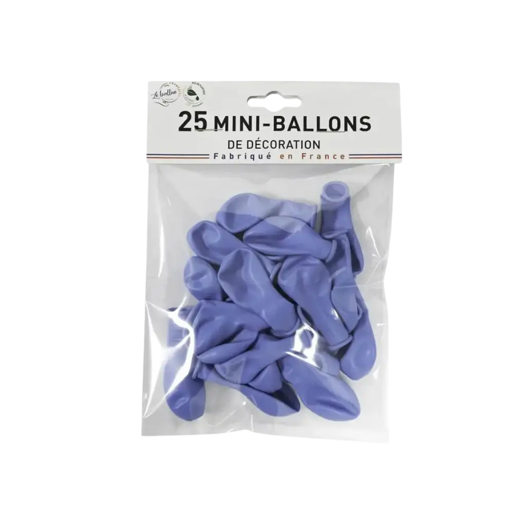 MINI GLOBOS DECO AZUL OPACO