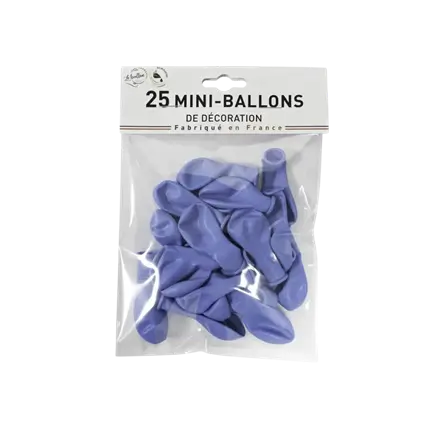 MINI GLOBOS DECO AZUL OPACO