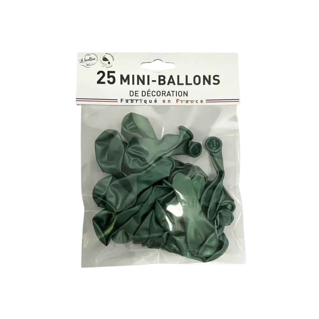 MINI GLOBOS DE METAL VERDE